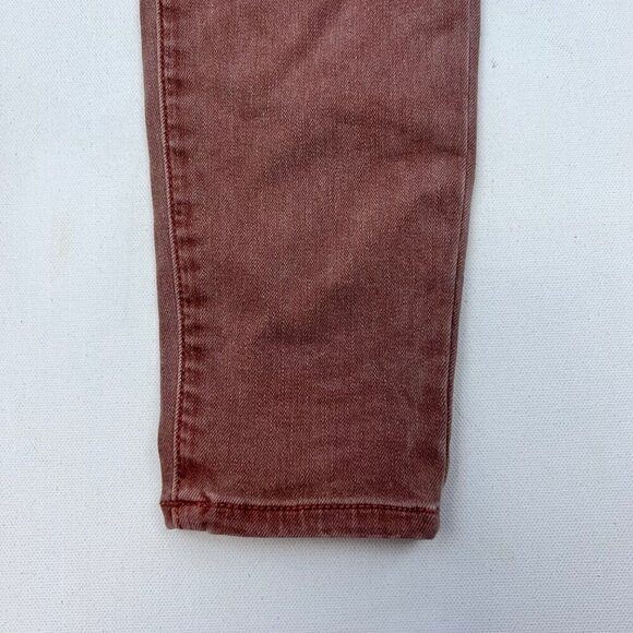 American Eagle Womens Curvy Jeggings High Rise Rose Size 0 Short Buckle - Picture 5 of 10